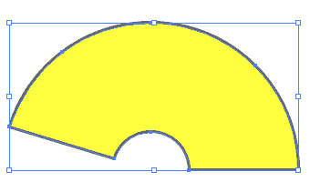 Illustrator Tips 扇 パス削除 パスアウトライン
