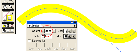 Illustrator 線幅設定