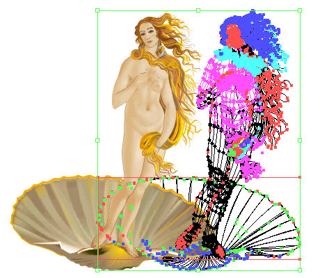 Illustrator　venus_outline