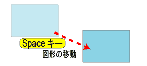 Illustrator　スペースキーによるオブジェクトの移動