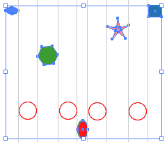 Illustrator　パス・オブジェクトの整列　水平方向