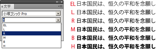 フォントスタイル